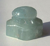 Carved aquamarine